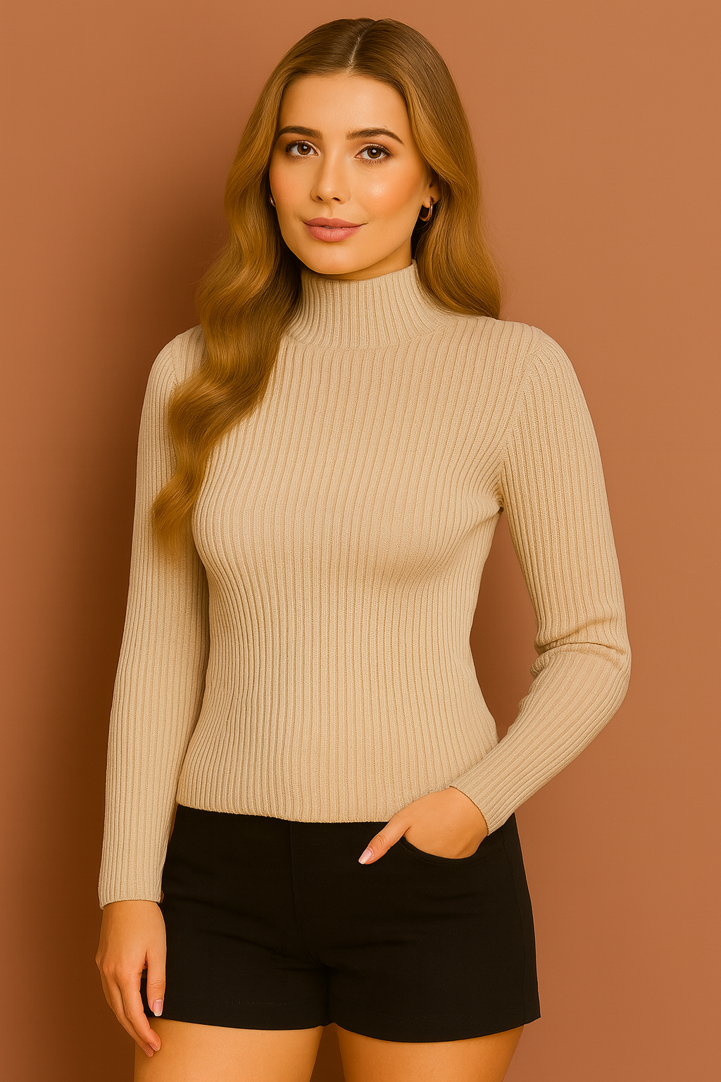 High Neck Sweater